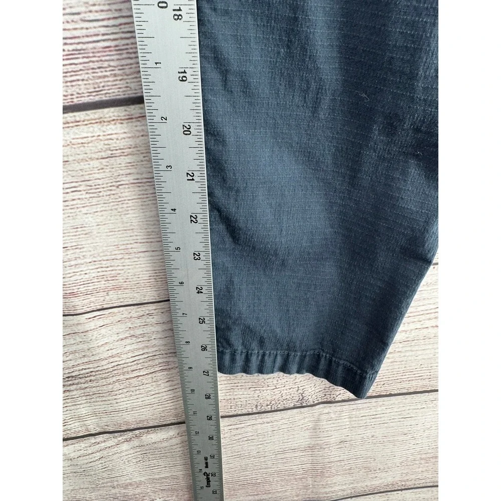 Vuori Ripstop Climber Pants Mens 28 Charcoal Grey Elastic Waist Zip Cargo Pocket